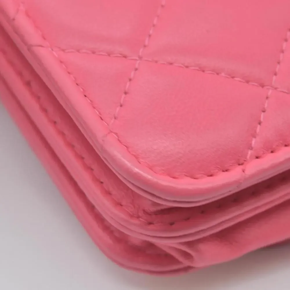 Chanel Lambskin Quilted Mini Trendy CC Wallet On Chain WOC